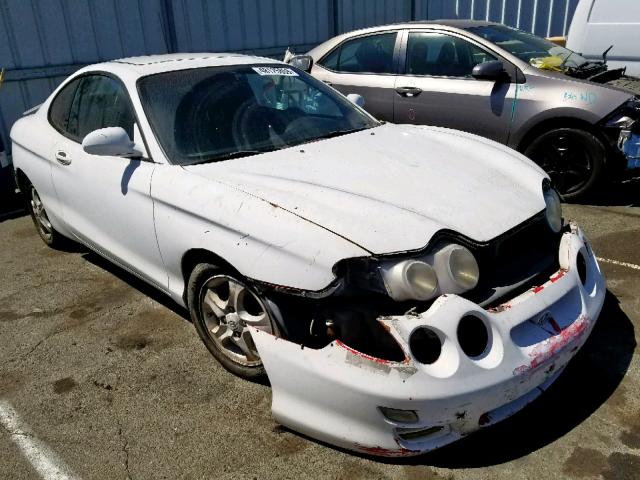 KMHJG35F21U222463 - 2001 HYUNDAI TIBURON WHITE photo 1