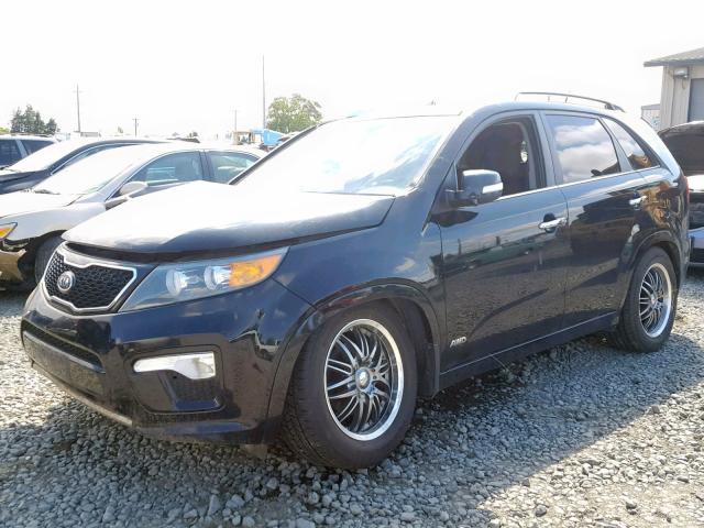 5XYKWDA28DG364407 - 2013 KIA SORENTO SX BLACK photo 2