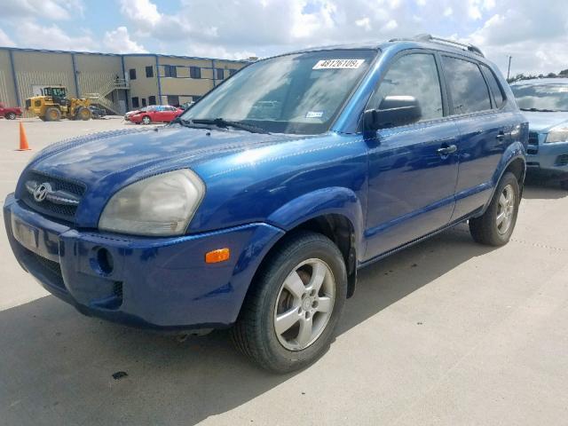 KM8JM12B96U342220 - 2006 HYUNDAI TUCSON GL BLUE photo 2