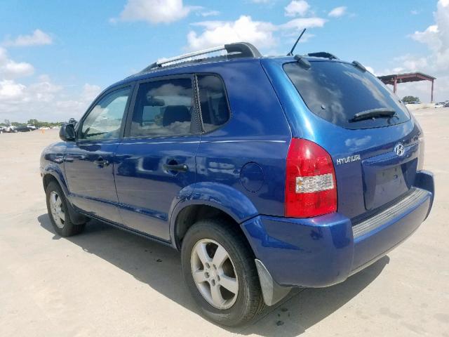 KM8JM12B96U342220 - 2006 HYUNDAI TUCSON GL BLUE photo 3