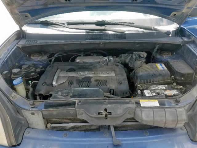 KM8JM12B96U342220 - 2006 HYUNDAI TUCSON GL BLUE photo 7