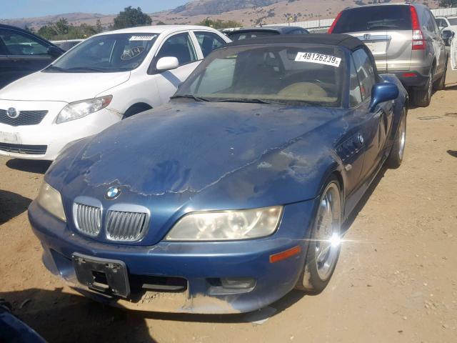 WBACN33451LK45968 - 2001 BMW Z3 2.5 BLUE photo 2