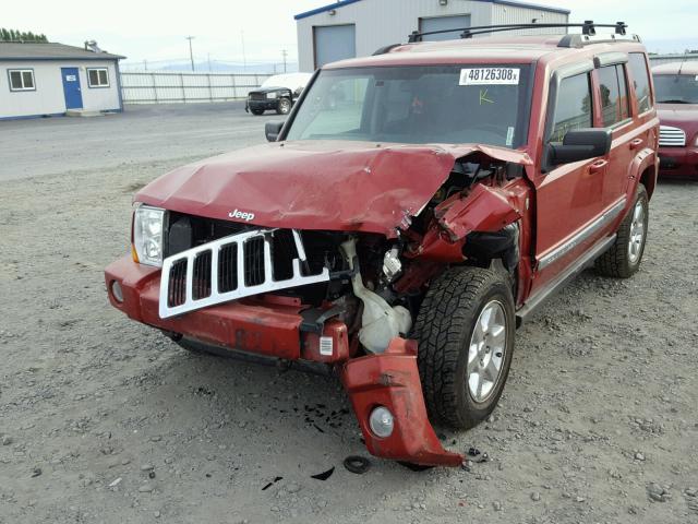 1J8HG582X6C124603 - 2006 JEEP COMMANDER RED photo 2