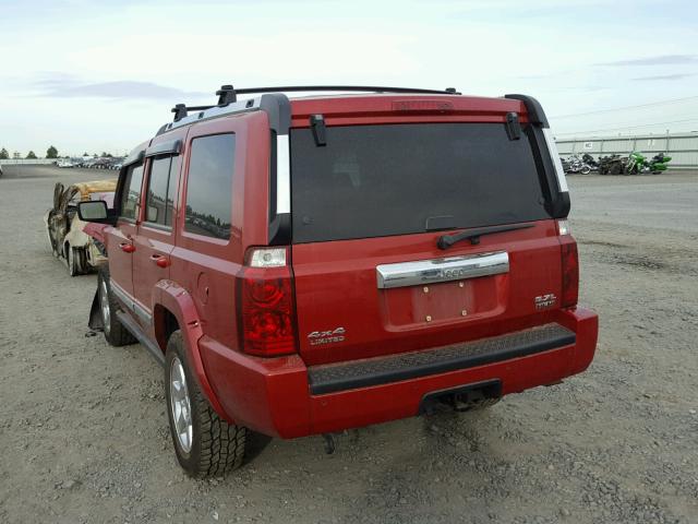 1J8HG582X6C124603 - 2006 JEEP COMMANDER RED photo 3