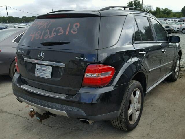 4JGBB22E78A435073 - 2008 MERCEDES-BENZ ML 320 CDI BLACK photo 4