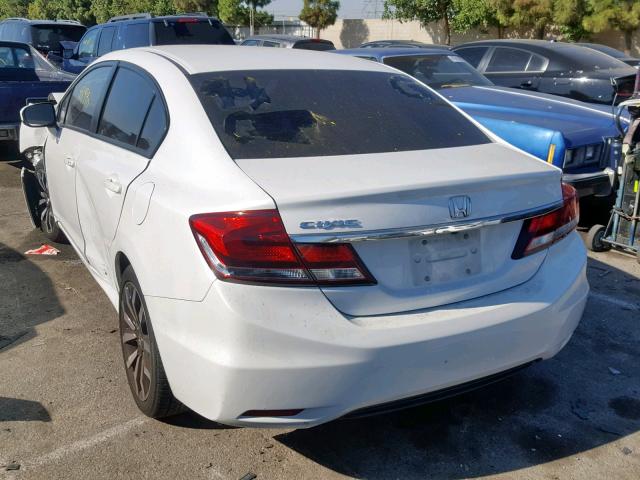 19XFB2F91FE237019 - 2015 HONDA CIVIC EXL 白色 照片 3