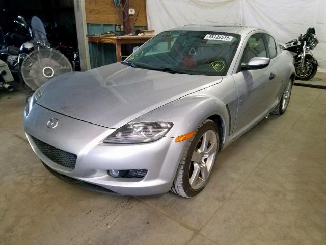 JM1FE173440106958 - 2004 MAZDA RX8 SILVER photo 2