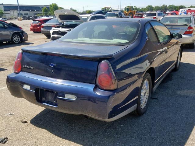 2G1WW12E619363992 - 2001 CHEVROLET MONTE CARL ლურჯი ფოტო 4
