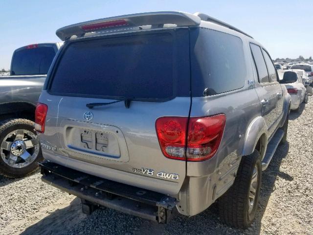 5TDBT48A27S290284 - 2007 TOYOTA SEQUOIA LI SILVER photo 4