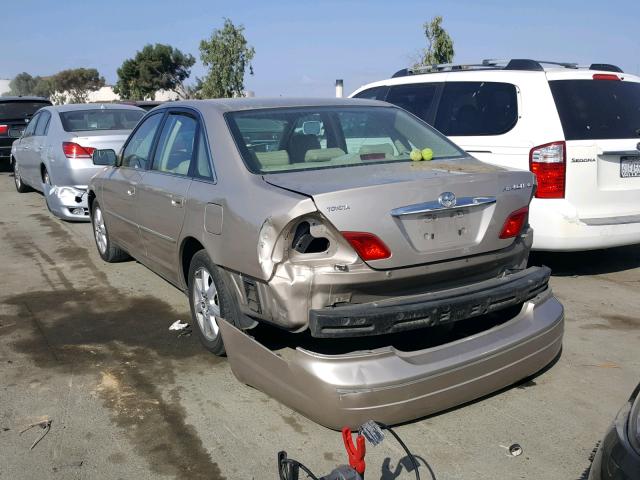 4T1BF28B93U334402 - 2003 TOYOTA AVALON XL TAN photo 3