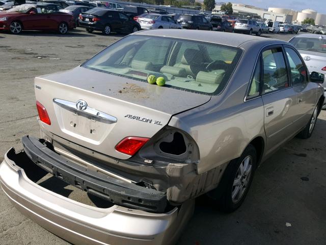 4T1BF28B93U334402 - 2003 TOYOTA AVALON XL TAN photo 4