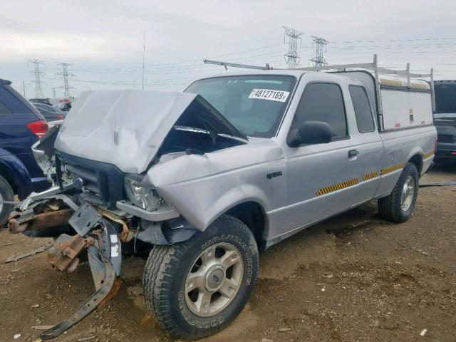 1FTYR14UX4PB17075 - 2004 FORD RANGER SUP GRAY photo 2