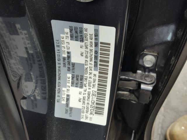 3MYDLBZV4GY113812 - 2016 TOYOTA SCION IA GRAY photo 10