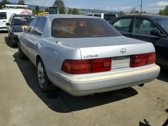 JT8UF11E3L0037563 - 1990 LEXUS LS 400 SILVER photo 3