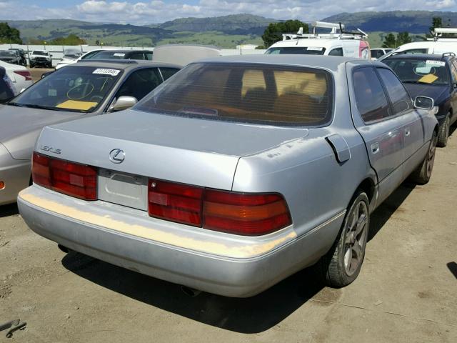 JT8UF11E3L0037563 - 1990 LEXUS LS 400 SILVER photo 4