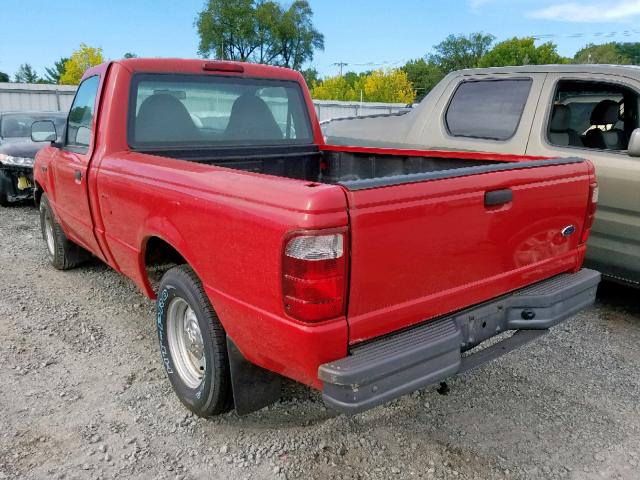 1FTYR10U31TA00771 - 2001 FORD RANGER RED photo 3