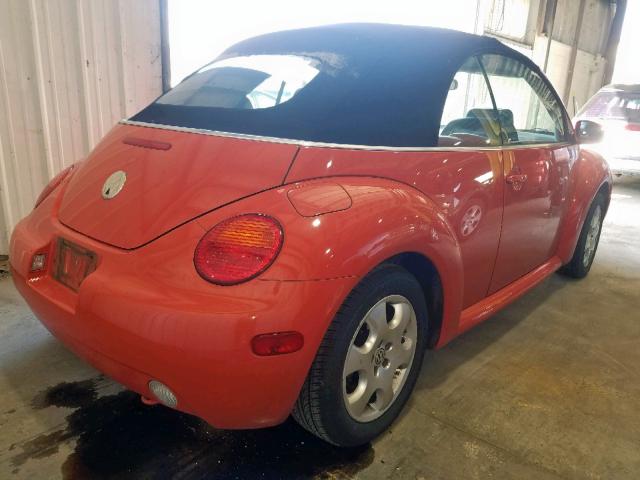 3VWCK21Y43M321402 - 2003 VOLKSWAGEN NEW BEETLE ნარინჯისფერი ფოტო 4