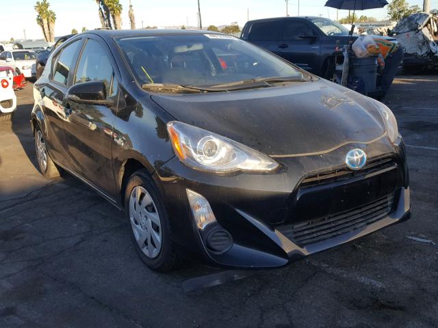 JTDKDTB31F1585812 - 2015 TOYOTA PRIUS C BLACK photo 1