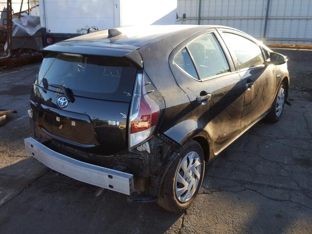 JTDKDTB31F1585812 - 2015 TOYOTA PRIUS C BLACK photo 4