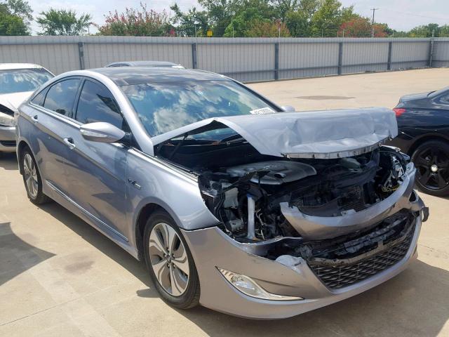 KMHEC4A44FA120193 - 2015 HYUNDAI SONATA HYB SILVER photo 1