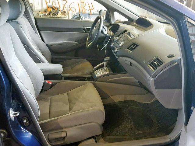 2HGFA16567H513700 - 2007 HONDA CIVIC BLUE photo 5