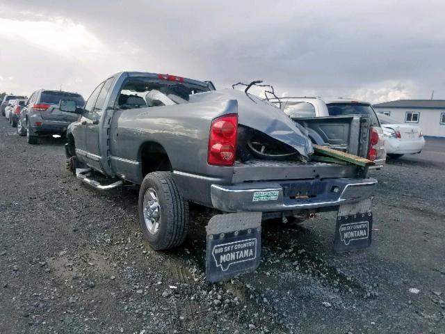 3D7KS28C77G747152 - 2007 DODGE RAM 2500 S Մոխրագույն լուսանկար 3