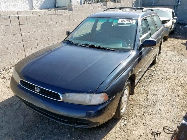 4S3BK6354S6317602 - 1995 SUBARU LEGACY L BLUE photo 2