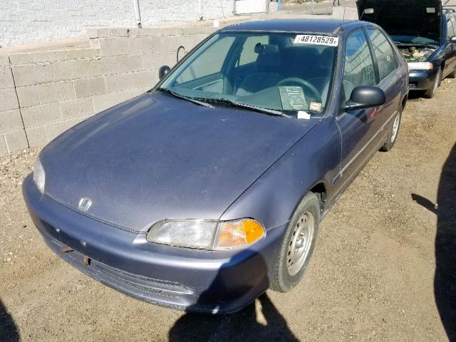 1HGEG8545RL047713 - 1994 HONDA CIVIC DX GRAY photo 2