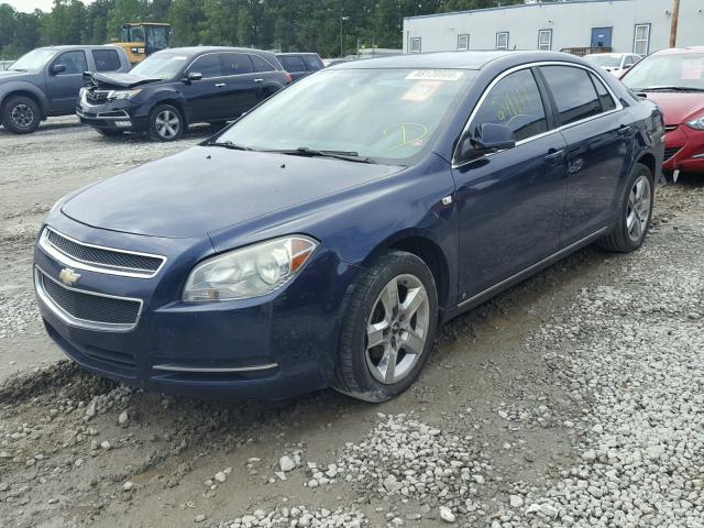 1G1ZH57BX84305667 - 2008 CHEVROLET MALIBU 1LT BLUE photo 2