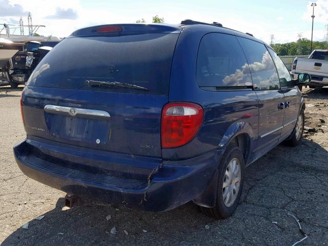 2C4GP54L52R657753 - 2002 CHRYSLER TOWN & COU BLUE photo 4