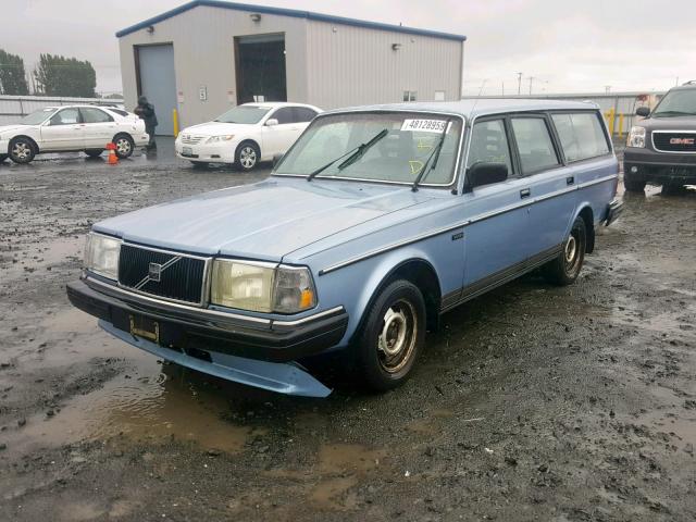 YV1AX8857J1807555 - 1988 VOLVO 245 DL BLUE photo 2