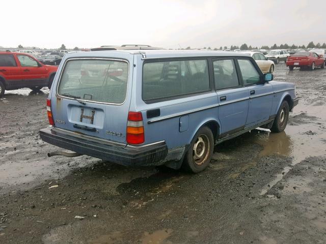 YV1AX8857J1807555 - 1988 VOLVO 245 DL BLUE photo 4