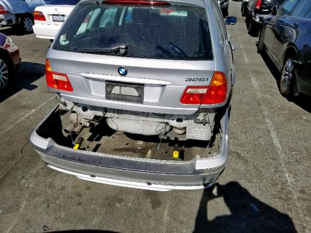 WBAAX13423PJ00209 - 2003 BMW 325 IT GRAY photo 9