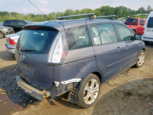 JM1CR29L690358065 - 2009 MAZDA 5 GRAY photo 4