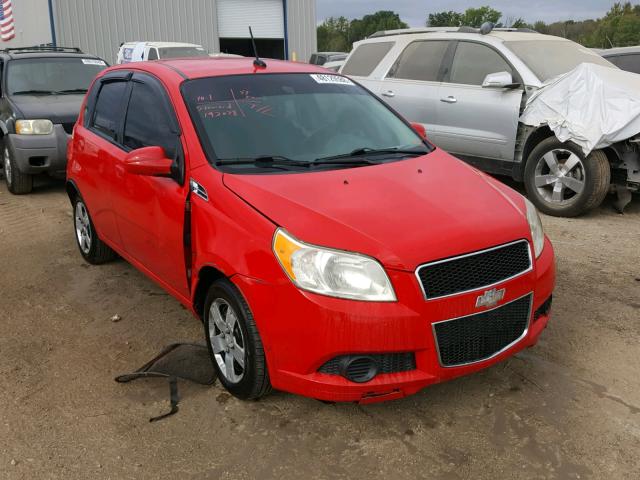 KL1TD66E79B333117 - 2009 CHEVROLET AVEO LS RED photo 1