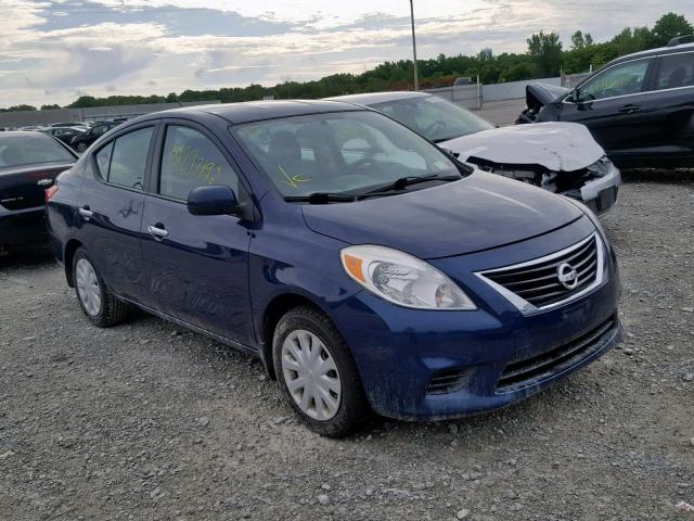 3N1CN7AP4CL897255 - 2012 NISSAN VERSA S BLUE photo 1