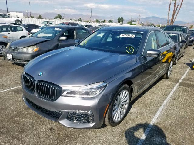 WBA7E2C54KB454579 - 2019 BMW 740 I GRAY photo 2