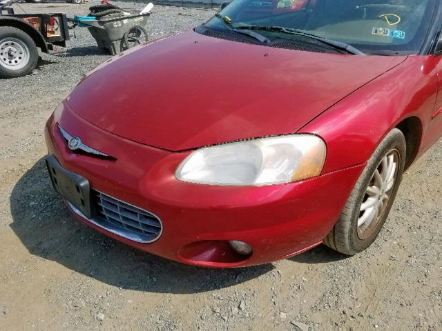 1C3EL55T83N580994 - 2003 CHRYSLER SEBRING LX RED photo 9