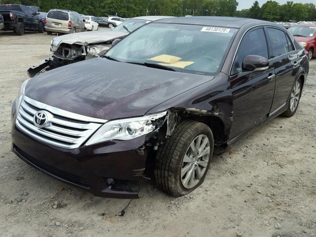 4T1BK3DB9CU464946 - 2012 TOYOTA AVALON BAS MAROON photo 2