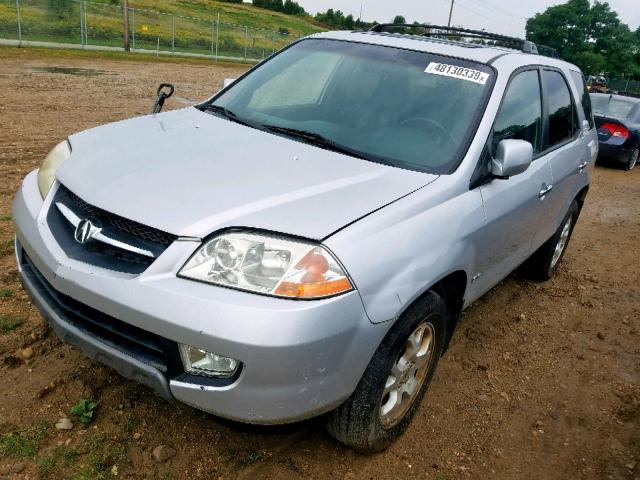 2HNYD18642H543124 - 2002 ACURA MDX TOURIN SILVER photo 2