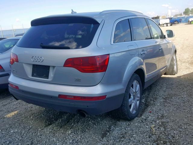 WA1BY74L07D066673 - 2007 AUDI Q7 3.6 QUA SILVER photo 4