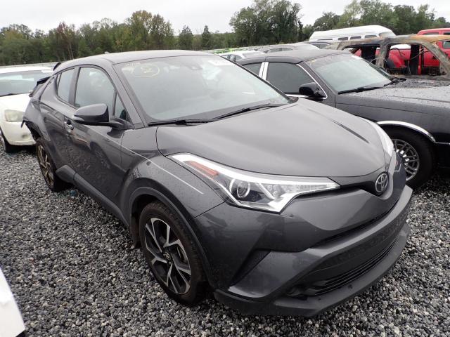 NMTKHMBX6JR025128 - 2018 TOYOTA C-HR XLE GRAY photo 1