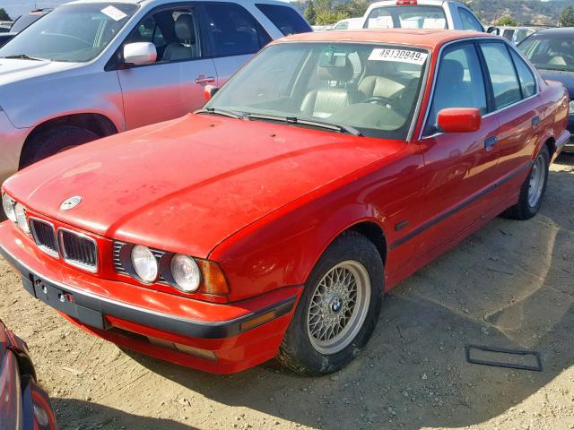 WBAHD6327SGK58210 - 1995 BMW 525 I AUTO RED photo 2