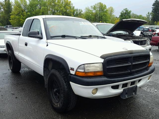 1B7GG22X3YS741260 - 2000 DODGE DAKOTA WHITE photo 1