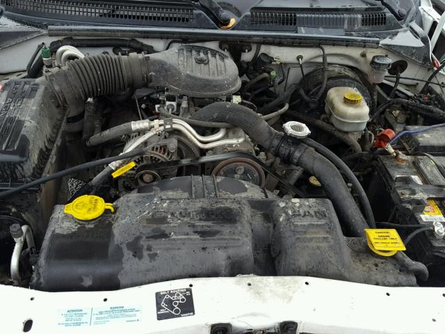 1B7GG22X3YS741260 - 2000 DODGE DAKOTA WHITE photo 7