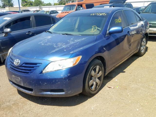 4T1BE46K27U094505 - 2007 TOYOTA CAMRY NEW BLUE photo 2