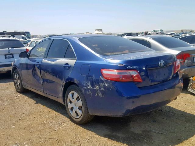 4T1BE46K27U094505 - 2007 TOYOTA CAMRY NEW BLUE photo 3