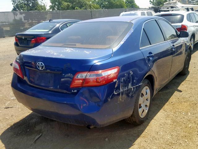 4T1BE46K27U094505 - 2007 TOYOTA CAMRY NEW BLUE photo 4