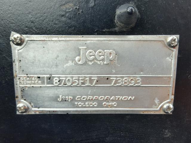 8705F1773893 - 1971 JEEP COMMANDO BROWN photo 10