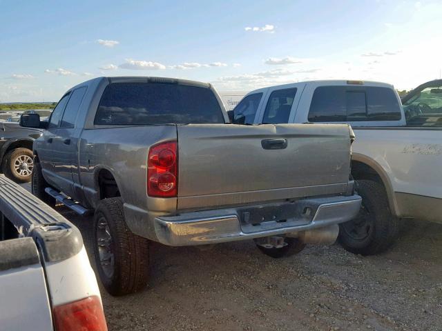 3D7KS29A47G841017 - 2007 DODGE RAM 2500 BEIGE photo 3